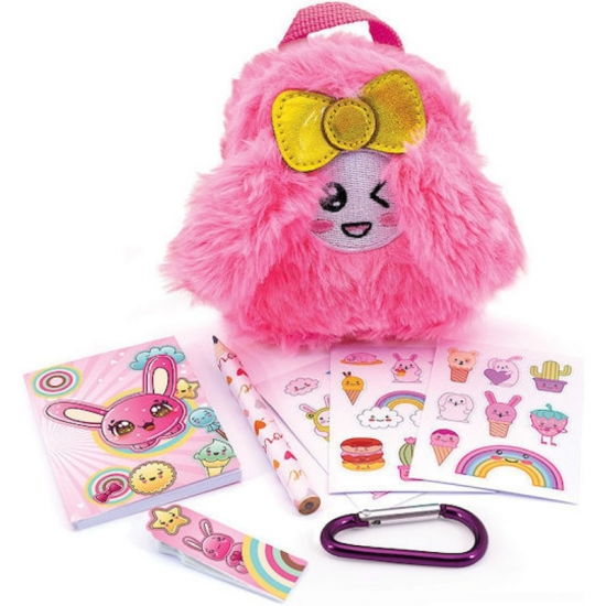 HAPPIHOBBI TEENI MINI ΤΣΑΝΤΑΚΙ ΜΕ ΕΚΛΠΗΞΕΙΣ ΓΟΥΝΙΝΟ ΡΟΖ 1080-51101