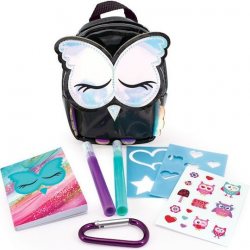 HAPPIHOBBI TEENI MINI ΤΣΑΝΤΑΚΙ ΜΕ ΕΚΛΠΗΞΕΙΣ ΜΑΥΡΟ ΜΕ ΑΣΗΜΙ 1080-51101