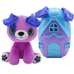 JUST TOYS PUP A DORABLES ΣΚΥΛΑΚΙ ΜΕ ΓΑΛΑΖΙΟ ΚΑΙ ΡΟΖ ΣΠΙΤΑΚΙ 2412002