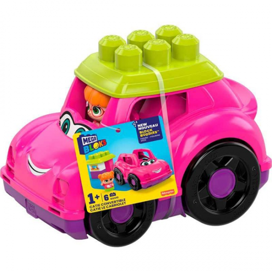 FISHER PRICE MEGABLOCKS ΡΟΖ ΟΧΗΜΑ ΜΕ ΤΟΥΒΛΑΚΙΑ CND62 / GXX10