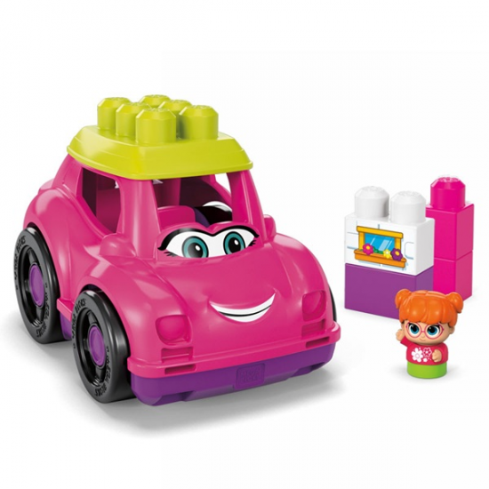 FISHER PRICE MEGABLOCKS ΡΟΖ ΟΧΗΜΑ ΜΕ ΤΟΥΒΛΑΚΙΑ CND62 / GXX10