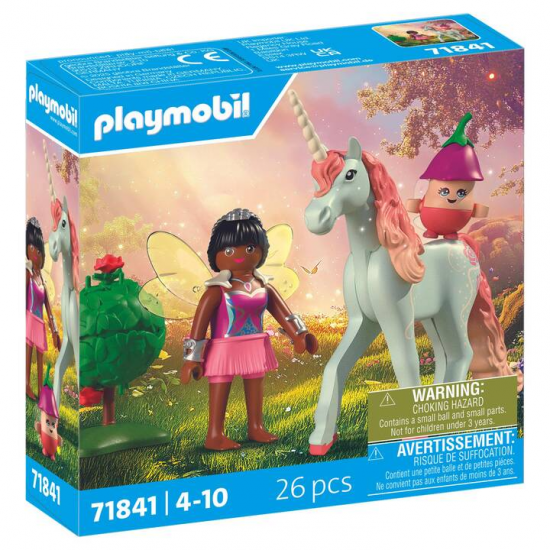 PLAYMOBIL MAGIC - ΜΟΝΟΚΕΡΟΣ ΜΕ ΡΟΖ ΧΑΙΤΗ 71841