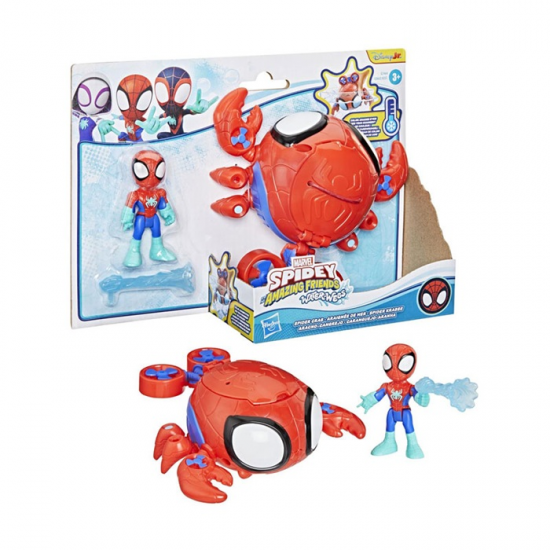 HASBRO MARVEL SPIDEY AND HIS AMAZING FRIENDS WATERWEBS-SPIDER CRABS FIGURES AND VEHICLES G0663/G1464 HASBRO MARVEL SPIDEY AND HIS AMAZING FRIENDS WATERWEBS-SPIDER CRABS FIGURES AND VEHICLES G0663/G1464