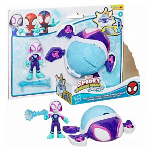 HASBRO MARVEL SPIDEY AND HIS AMAZING FRIENDS WATERWEBS-GHOST TURTLE FIGURES AND VEHICLES G0663/G1466