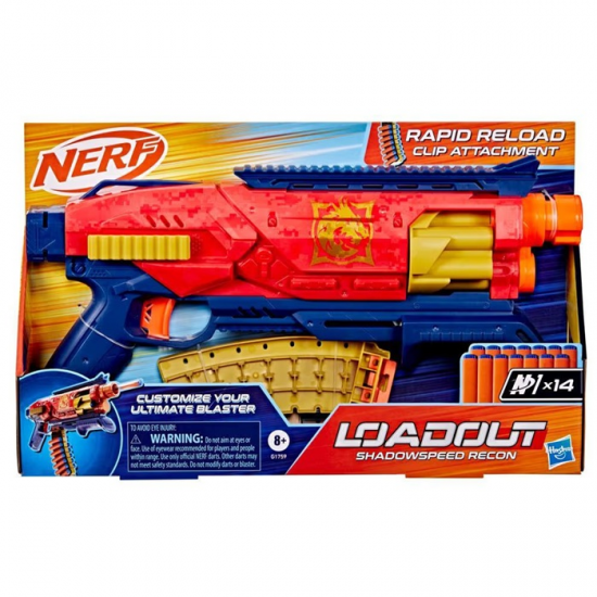 HASBRO NERF LOADOUT SHADOWSPEED RECON G1759 HASBRO NERF LOADOUT SHADOWSPEED RECON G1759