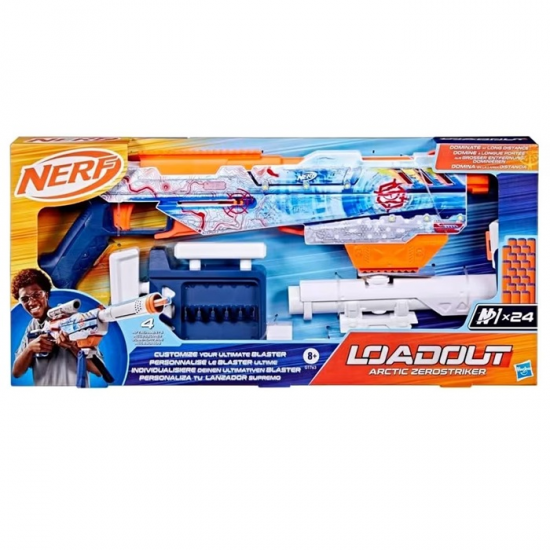 HASBRO NERF LOADOUT ARCTIC ZEROSTRIKER G1763 HASBRO NERF LOADOUT ARCTIC ZEROSTRIKER G1763