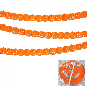 ΓΙΡΛΑΝΤΑ ΧΑΡΤΙΝΗ ΚΟΛΟΚΥΘΑΣ HALLOWEEN 17Χ15CM 3M 3-2644