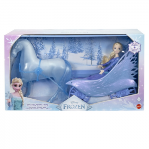 MATTEL DISNEY FROZEN ΚΟΥΚΛΑ ELSA ΜΕ ΑΜΑΞΑ JBG56