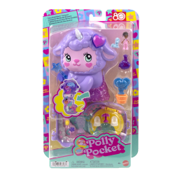MATTEL POLLY POCKET MINI - Ο ΚΟΣΜΟΣ ΤΗΣ POLLY ΣΕΤΑΚΙΑ COZY DREAMLAND LAMB COMPACT JFG56 / JCB15