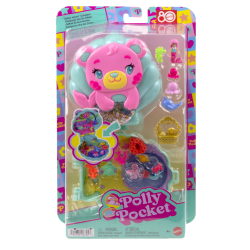 MATTEL POLLY POCKET MINI - Ο ΚΟΣΜΟΣ ΤΗΣ POLLY ΣΕΤΑΚΙΑ GLITTER ISLAND COMPACT JFG56 / JCB16