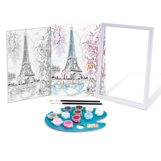 HAPPIHOBBI PAINT AND FRAME ΖΩΓΡΑΦΙΖΩ ΜΕ ΑΡΙΘΜΟΥΣ SPRING PARIS 1038-41022 HAPPIHOBBI PAINT AND FRAME ΖΩΓΡΑΦΙΖΩ ΜΕ ΑΡΙΘΜΟΥΣ SPRING PARIS 1038-41022