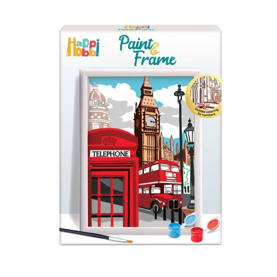 HAPPIHOBBI PAINT AND FRAME ΖΩΓΡΑΦΙΖΩ ΜΕ ΑΡΙΘΜΟΥΣ MAJESTIC LONDON 1038-41023 HAPPIHOBBI PAINT AND FRAME ΖΩΓΡΑΦΙΖΩ ΜΕ ΑΡΙΘΜΟΥΣ MAJESTIC LONDON 1038-41023