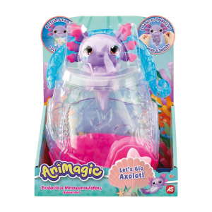 AS COMPANY ANIMAGIC ΦΙΓΟΥΡΑ ΝΕΡΟΥ LET'S GLO AXOLOTL ΕΝΥΔΡΕΙΟ ΜΕ ΜΠΟΥΡΜΠΟΥΛΗΘΡΕΣ 1863-34848