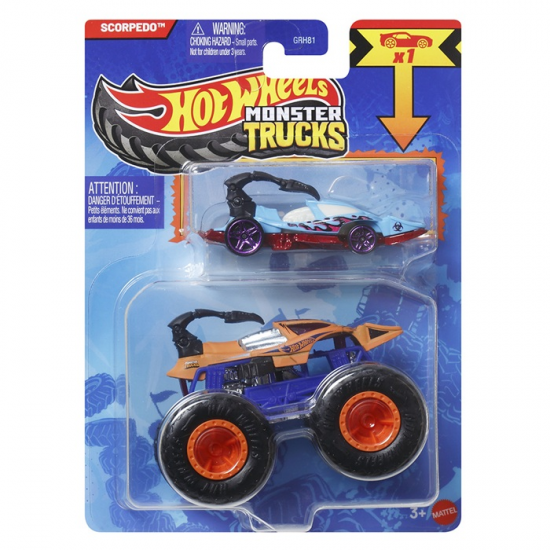MATTEL HOT WHEELS METAL MONSTER TRUCK - SCORPEDO GRH81 / JCG39