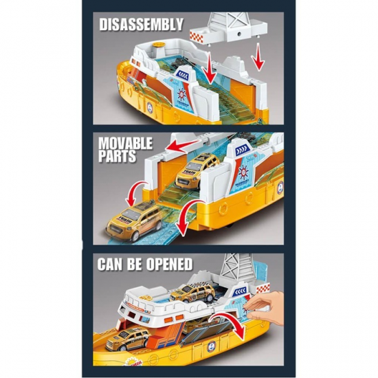 LUNA FRICTION ΠΛΟΙΟ ΚΙΤΡΙΝΟ ΜΕ 3 ΑΥΤΟΚΙΝΗΤΑ ΜΕ ΦΩΣ ΚΑΙ ΗΧΟ 623107 LUNA FRICTION ΠΛΟΙΟ ΚΙΤΡΙΝΟ ΜΕ 3 ΑΥΤΟΚΙΝΗΤΑ ΜΕ ΦΩΣ ΚΑΙ ΗΧΟ 623107