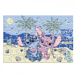 LUNA PUZZLE STITCH 60 TEM. 2 ΣΕ 1 ΣΕ ΜΕΤΑΛΛΙΚΗ ΜΠΑΛΑ 35,5Χ24ΕΚ 565607