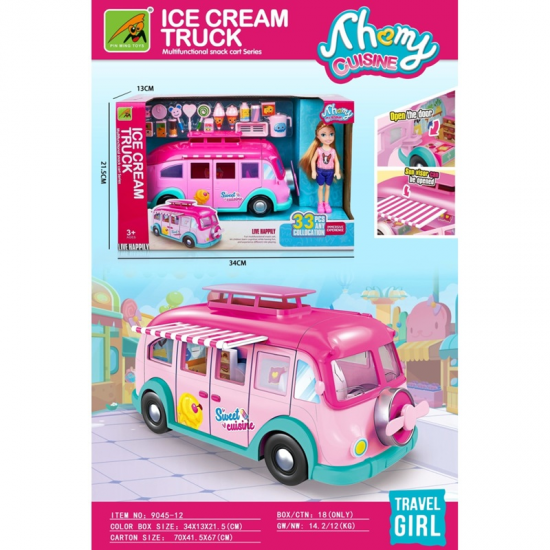 MARTIN TOYS ΣΕΤ ΚΟΥΚΛΑ ΜΕ ICE CREAM VAN 9045-12 MARTIN TOYS ΣΕΤ ΚΟΥΚΛΑ ΜΕ ICE CREAM VAN 9045-12