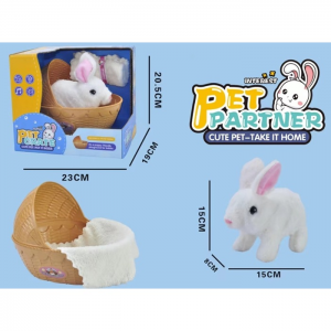 MARTIN TOYS ΛΑΓΟΥΔΑΚΙ ΜΕ ΚΙΝΗΣΗ ΚΑΙ ΗΧΟΥΣ ΣΕ ΚΑΛΑΘΑΚΙ ΜΕ ΑΞΕΣΟΥΑΡ 1697