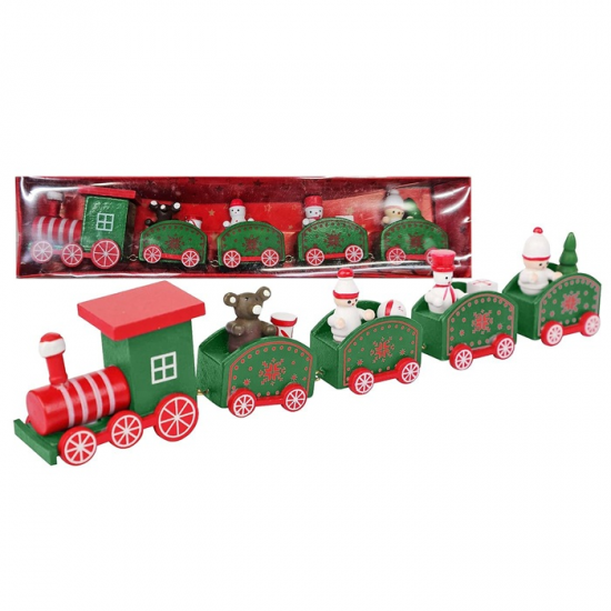 ΧΡΙΣΤΟΥΓΕΝΝΙΑΤΙΚΟ ΞΥΛΙΝΟ ΤΡΕΝΑΚΙ 25Χ5,5CM 93-3590