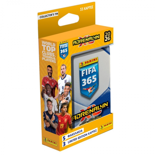 PANINI FIFA 365 2026 ADRENALYN XL METAL POCKET TIN ΜΕ 33 ΚΑΡΤΕΣ 113603