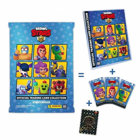 PANINI BRAWL STARS STARTER PACK ΑΛΜΠΟΥΜ ΜΕ 2 ΦΑΚΕΛΑΚΙΑ ΚΑΙ 1 LIMITED EDITION CARD 113984