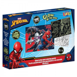 LUNA PUZZLE ΧΡΩΜΑΤΙΣΜΟΥ 2 ΟΨΕΩΝ SPIDERMAN GLOW IN THE DARK 100ΤΕΜ. 48Χ34ΕΚ. 508707