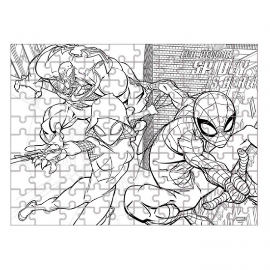 LUNA PUZZLE ΧΡΩΜΑΤΙΣΜΟΥ 2 ΟΨΕΩΝ SPIDERMAN GLOW IN THE DARK 100ΤΕΜ. 48Χ34ΕΚ. 508707