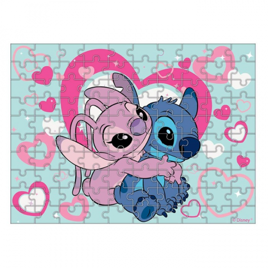 LUNA PUZZLE ΧΡΩΜΑΤΙΣΜΟΥ 2 ΟΨΕΩΝ DISNEY STITCH GLOW IN THE DARK 100ΤΕΜ. 48Χ34ΕΚ. 565647