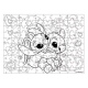 LUNA PUZZLE ΧΡΩΜΑΤΙΣΜΟΥ 2 ΟΨΕΩΝ DISNEY STITCH GLOW IN THE DARK 100ΤΕΜ. 48Χ34ΕΚ. 565647