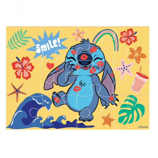 LUNA PUZZLE 4 ΣΕ 1 DISNEY STITCH 12/15/20/24 ΤΕΜ. 28Χ6Χ27,5ΕΚ. 565649
