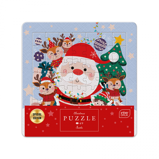 INTERDRUK PUZZLE 49 ΤΕΜ. XMAS FRAME SANTA 376305