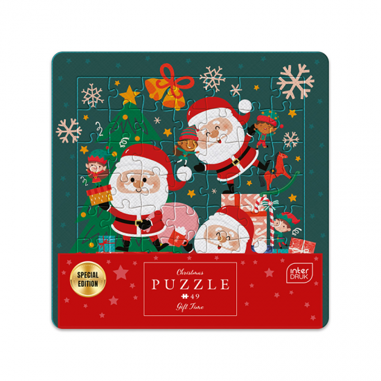 INTERDRUK PUZZLE 49 ΤΕΜ. XMAS FRAME GIFT TIME 376343