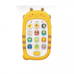 MARTIN TOYS ΤΗΛΕΦΩΝΑΚΙ ΚΙΤΡΙΝΟ ΜΠΕΜΠΕ ΣΕ ΣΧΗΜΑ ΖΩΑΚΙ ΜΕ ΗΧΟΥΣ 19X12ΕΚ. HE0536