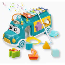 MARTIN TOYS ΛΕΩΦΟΡΕΙΟ ΜΠΑΤΑΡΙΑΣ ΜΠΕΜΠΕ ΜΕ ΜΕΤΑΛΛΟΦΩΝΟ ΗΧΟΥΣ ΚΑΙ ΣΧΗΜΑΤΑ HE8023