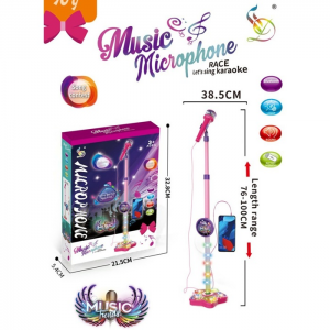 MARTIN TOYS ΜΙΚΡΟΦΩΝΟ ΜΠΑΤΑΡΙΑΣ ΜΕ ΒΑΣΗ , ΦΩΤΑ, ΜΟΥΣΙΚΗ ΚΑΙ ΣΥΝΔΕΣΗ ΜΕ ΤΟ ΤΗΛΕΦΩΝΟ HD-601