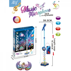 MARTIN TOYS ΜΙΚΡΟΦΩΝΟ ΜΠΑΤΑΡΙΑΣ ΜΕ ΒΑΣΗ , ΦΩΤΑ, ΜΟΥΣΙΚΗ ΚΑΙ ΣΥΝΔΕΣΗ ΜΕ ΤΟ ΤΗΛΕΦΩΝΟ HD-602