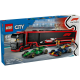LEGO CITY F1 TRUCK WITH RB20 AND AMR24 F1 CARS 60445