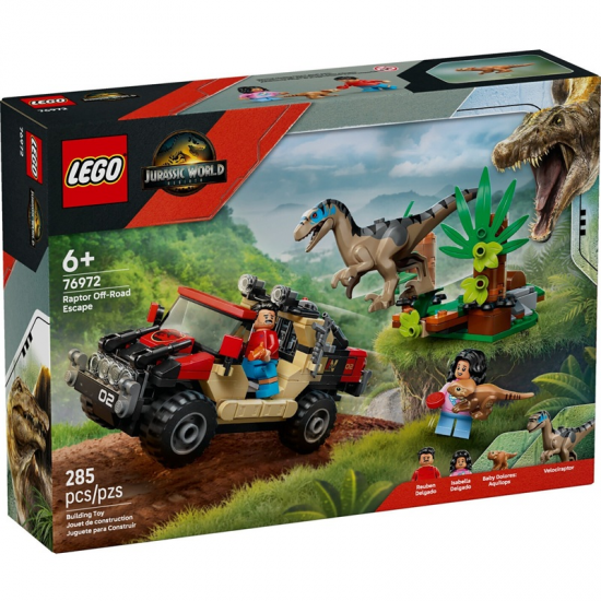 LEGO JURASSIC WORLD RAPTOR OFF-ROAD ESCAPE 76972