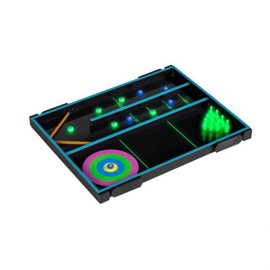 LUNA ΕΠΙΤΡΑΠΕΖΙΑ ΠΑΙΧΝΙΔΙΑ NEON 4 ΣΕ 1 60Χ45Χ4,2ΕΚ. 623322