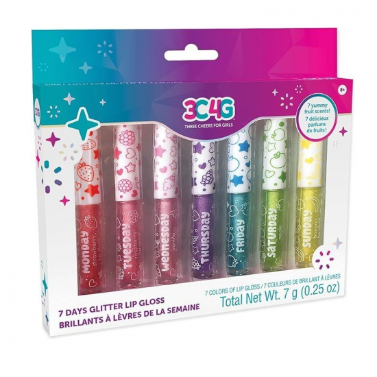 MAKE IT REAL 3C 4G 7 DAYS GLITTER LIP GLOSS 32365