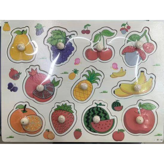 MARTIN TOYS ΞΥΛΙΝΑ ΠΑΖΛ ΣΦΗΝΩΜΑΤΑ ΜΕ ΦΡΟΥΤΑ 30X23 ΕΚ. RT-06