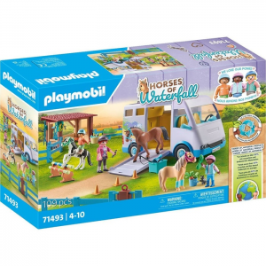 PLAYMOBIL HORSES OF WATERFALL - ΜΑΘΗΜΑΤΑ ΙΠΠΑΣΙΑΣ ΟΧΗΜΑ ΜΕΤΑΦΟΡΑΣ ΑΛΟΓΩΝ 71493