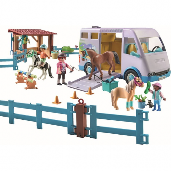 PLAYMOBIL HORSES OF WATERFALL - ΜΑΘΗΜΑΤΑ ΙΠΠΑΣΙΑΣ ΟΧΗΜΑ ΜΕΤΑΦΟΡΑΣ ΑΛΟΓΩΝ 71493