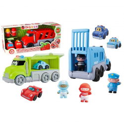 VITAMINA G FRICTION ΟΧΗΜΑ ΦΟΡΤΗΓΟ ΜΕ 2 ΦΙΓΟΥΡΕΣ ΚΑΙ 2 ΟΧΗΜΑΤΑ ΔΙΑΦΟΡΑ ΣΧΕΔΙΑ 056386