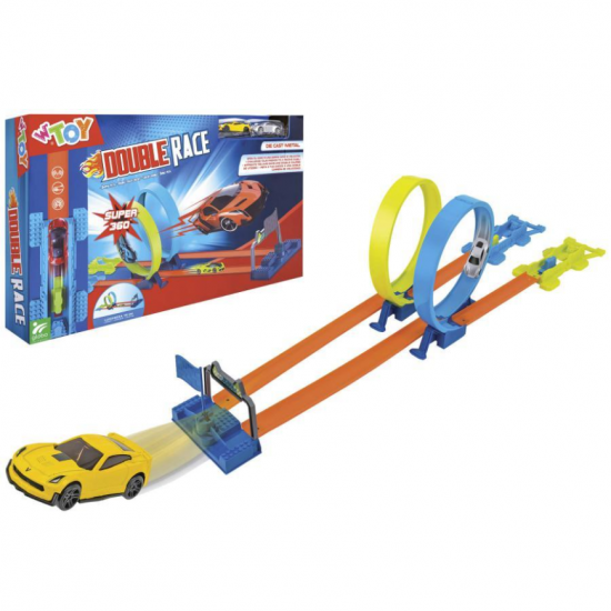 W' TOYS ΔΙΠΛΗ ΠΙΣΤΑ 115Χ24 ΕΚ. ΜΕ 2 ΑΥΤΟΚΙΝΗΤΑ 416791