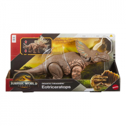 MATTEL JURASSIC WORLD ΔΕΙΝΟΣΑΥΡΟΙ ΜΕ ΚΙΝΟΥΜΕΝΑ ΜΕΡΗ ΚΑΙ ΗΧΟΥΣ EOTRICERATOPS JGB92 / JGB93