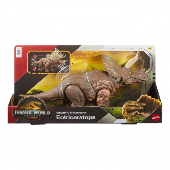 MATTEL JURASSIC WORLD ΔΕΙΝΟΣΑΥΡΟΙ ΜΕ ΚΙΝΟΥΜΕΝΑ ΜΕΡΗ ΚΑΙ ΗΧΟΥΣ EOTRICERATOPS JGB92 / JGB93