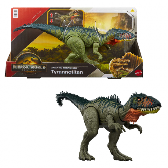 MATTEL JURASSIC WORLD ΔΕΙΝΟΣΑΥΡΟΙ ΜΕ ΚΙΝΟΥΜΕΝΑ ΜΕΡΗ ΚΑΙ ΗΧΟΥΣ TYRANNOTITAN JGB92 / JCL75