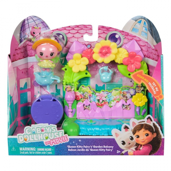 SPIN MASTER GABBY'S DOLLHOUSE MOVIE - QUEEN KITTY FAIRY'S GARDEN BALCONY 6073662 / 20152986