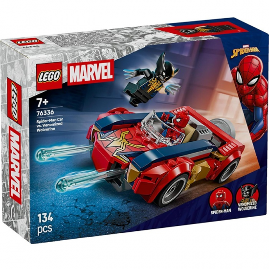 LEGO MARVEL - SPIDER-MAN CAR VS VENOMIZED WOLVERINE 76336